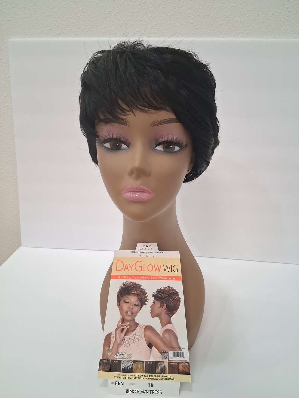 DayGlow Short Pixie Wig - 1B Natural Black